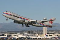 LX-GCV @ LAX - Cargolux departing South Complex on a clear January afternoon. - by Dean Heald