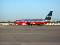 N586US @ KROC - On the ramp at KROC in old colors. - by David N. Lowry