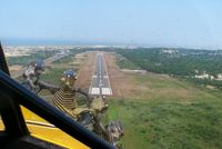 N205W @ PVC - landing at Provincetown Municipal, steep approach - by Christoper Sowley