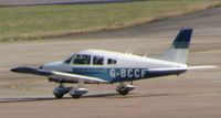 G-BCCF @ EGCC - taxi to depart - by mike bickley
