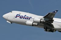 N453PA @ LAX - Close-up of Polar Air Cargo N453PA (2001 Boeing 747-46NF) - departing LAX RWY 25L for Seoul, Korea - Incheon Int'l Airport (RKSI) as Flight PAC183. - by Dean Heald