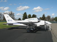 N711 @ RHV - Barker Ventures 1972 Cessna 310Q at Reid-Hillview Airport (San Jose), CA - by Steve Nation
