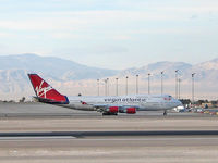 G-VROY @ LAS - Virgin Atlantic (G-VROY) / 2001 Boeing Company BOEING 747-443 / G-VROY finally gets some breathing room! - by Brad Campbell