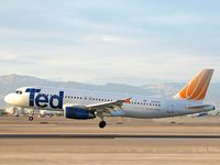 N459UA @ KLAS - Ted Airlines /  Airbus A320-232 - by Brad Campbell