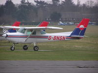 G-BNSN @ EGLD - Cessna 150 at Denham - by Simon Palmer
