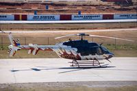 N120TS - Tony Stewart helicopter @ Greenville/Pickens Speedway - by Ed Clem