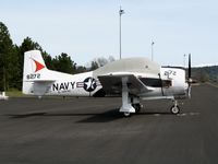 N223E @ PVF - T-28B NX233E painted as NAF El Centro/272 (BuAer 138272) at Placerville Airport, CA - by Steve Nation