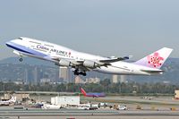 B-18211 @ LAX - China Airlines B-18211 departing LAX RWY 25R. - by Dean Heald