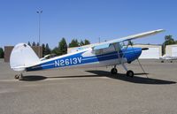 N2613V @ RIU - 1948 Cessna 170 @ Rancho Murieta Airport, CA - by Steve Nation