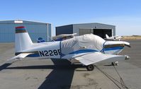 N228ER @ O88 - 1992 American Aviation AG5B with cabin cover @ Rio Vista Airport, CA - by Steve Nation