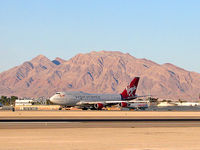 G-VROY @ KLAS - Virgin Atlantic (G-VROY) / 2001 Boeing Company BOEING 747-443 / Departing 25R - by Brad Campbell