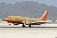 N604SW @ LAS - Southwest Airlines N604SW touching down on RWY 25L. - by Dean Heald