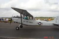 N305EF @ KLAL - Cessna O-1A Birddog taxiing at the 2006 Sun 'N Fun fly-in - by Alex Melia