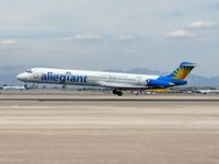 N864GA @ KLAS - Allegiant Air / 1989 McDonnell Douglas DC-9-83(MD-83) / 'Scouts' on either end guarding the landing. - by Brad Campbell