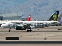 N937FR @ KLAS - Frontier Airlines - 'Parrot' / 2005 Airbus A319-111 - by Brad Campbell