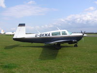 G-BKMA - Mooney M20J at Hinton - by Simon Palmer