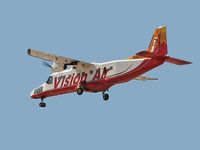 N409VA @ VGT - Vision Air - 'Stratosphere' / Dornier DO-228-202 / Approaching RWY 12R - by SkyNevada - Brad Campbell