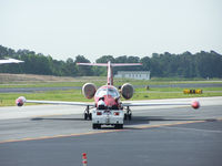 N452DA @ PDK - Being towed to parking at Mercury Air Center - by Michael Martin