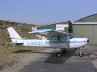 G-BNSM @ EGLA - Cessna in the sunshine - by Simon Palmer