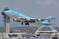 HL7472 @ LAX - Korean Air HL7490 (747-4B5) -FLT KAL18 - departing LAX RWY 25R enroute to Seoul, Korea (Incheon International Airport - RKSI). - by Dean Heald