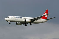 TC-JFG @ LHR - Boeing 737 8F2 - by Les Rickman