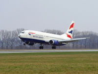 G-DOCG @ KRK - British Airways - landing on rwy 25 - by Artur Bado?