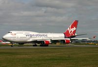 G-VGAL @ EGCC - Virgin 747 leaving for Barbados. - by Kevin Murphy