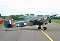 VF581 @ EGBP - Beagle Auster A.61 - by Les Rickman