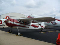 N2185C @ KRFD - Cessna 195 - by Mark Pasqualino
