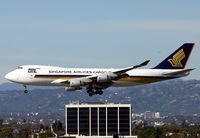 9V-SFL @ LAX - Singapore Cargo 747 slipping into Los Angeles. - by Kevin Murphy