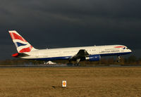 G-CPER @ EGCC - The storm clouds gather over Manchester. - by Kevin Murphy