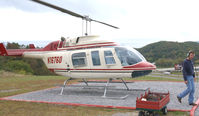 N16760 - 1977 Bell 206L Sightseeing helicopter in Seversville Tenn. - by Richard T Davis