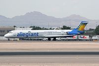 N863GA @ LAS - Allegiant Air N863GA departing RWY 25R. - by Dean Heald