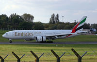 A6-EML @ BHX - Boeing 777 21HER - by Les Rickman