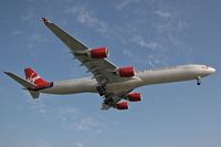 G-VWKD @ LAX - Virgin Atlantic G-VWKD Miss Behavin' (FLT VIR23) from Heathrow (EGLL) - London, England on final for RWY 24R. - by Dean Heald