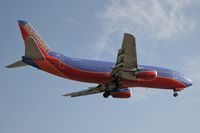 N603SW @ LAX - Southwest Airlines N603SW (FLT SWA433) from Salt Lake City Int'l (KSLC) on final approach to RWY 24R. - by Dean Heald