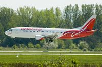 SP-LLF @ KRK - Centralwings Boeing 737 landing on rwy 07 - by Artur Bado?