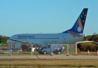 G-CELZ @ BOH - Boeing 737 377 - by Les Rickman