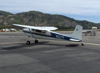 N21Y @ SZP - 1954 Cessna 180, Continental O-470 225 Hp, taxi turn to Runway 22 - by Doug Robertson