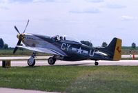 N5428V @ DVN - At another air show, taxiing for take-off - by Glenn E. Chatfield