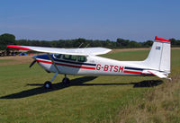 G-BTSM @ EGHP - Cessna 180A - by Les Rickman