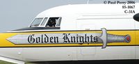 85-1607 @ LFI - The art on the Troopship, drop plane for the...you guessed it: Golden Knights - by Paul Perry