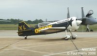 N985MW @ LFI - Frank taxiing back in after his performance - by Paul Perry