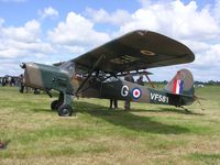 G-ARSL - Camouflaged Auster on a sunnier day at Keevil - by Simon Palmer