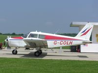 G-COLH @ EGBK - PA28-140 Cherokee awaiting fuel at Sywell - by Simon Palmer