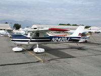 N2420J @ CNO - 1966 Cessna 150G @ Chino Municipal Airport, CA - by Steve Nation