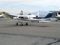 N411TA @ CNO - 1968 Cessna 172RE (marked as T-41A) taxying @ Chino Municipal Airport, CA - by Steve Nation