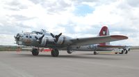 N5017N @ KAPA - B-17 Towed to Hanger for 40's Dance Party - Centennial - by John Little