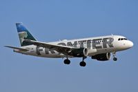 N921FR @ LAX - Frontier Airlines N921FR - Mountain Goat Fritz - (FLT FFT406) from Denver Int'l (KDEN) on short final to RWY 24R. - by Dean Heald