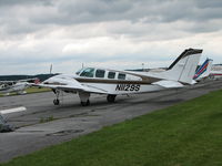 N1129S @ FDK - Garmin's Baron flew into the 2006 AOPA Fly-In from Lees Summit Municipal Airport (Lee's Summit, MO) [KLXT/LXT] - by Sam Andrews